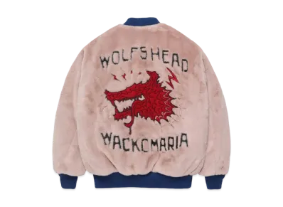 WACKO MARIA x Wolf's Head Fur Ska Jacket "Pink"