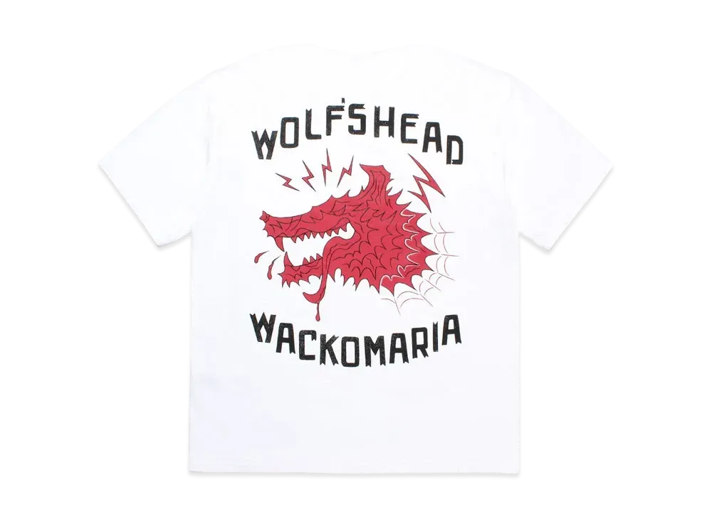 WACKO MARIA x Wolf's Head Heavy Weight Crew Neck T-Shirt "White"