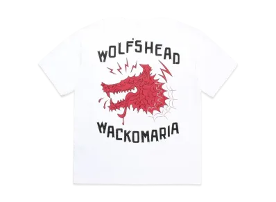 WACKO MARIA x Wolf's Head Heavy Weight Crew Neck T-Shirt "White"