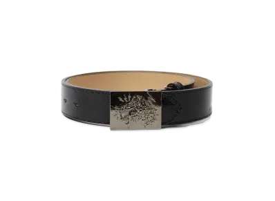 WACKO MARIA x Wolf's Head Python Leather Belt "Black"