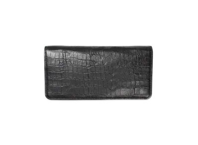 WACKO MARIA x SPEAK EASY Round Zip Long Wallet "Crocodile Emboss"