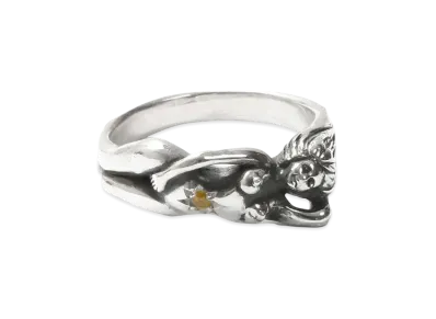 WACKO MARIA Nude Ring "Yellow Sapphire"