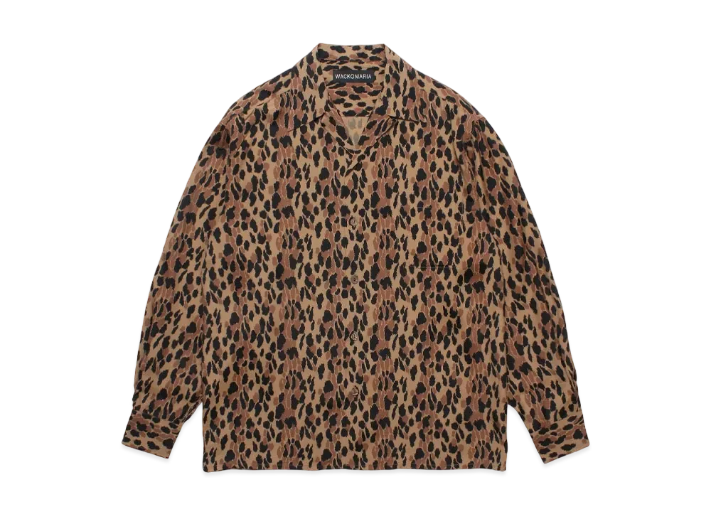 WACKO MARIA Leopard Hawaiian Shirt "Brown"