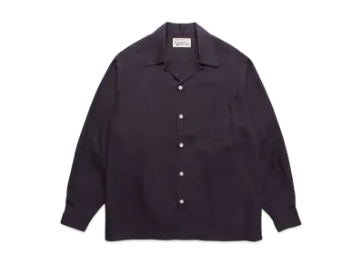 WACKO MARIA 50's Open Collar Shirt "Purple"