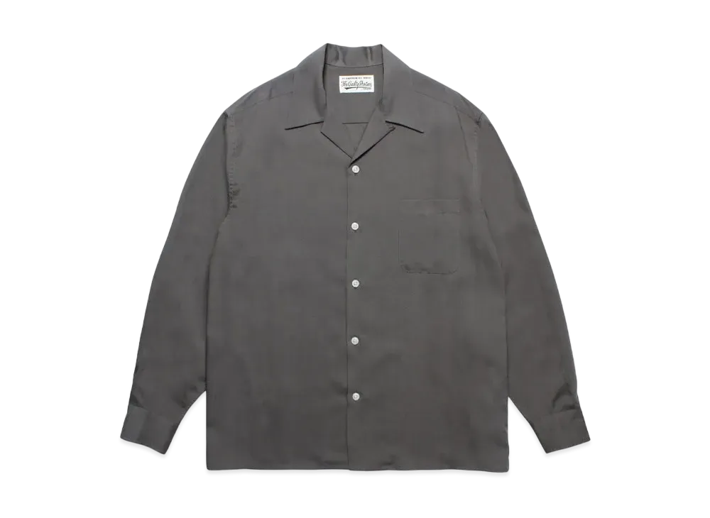 WACKO MARIA 50's Open Collar Shirt "Gray"