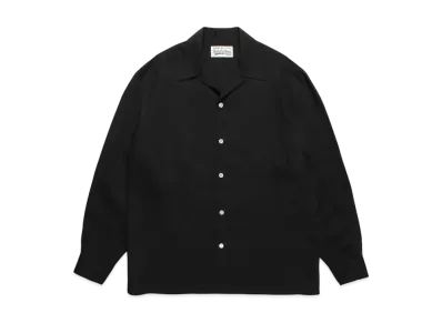 WACKO MARIA 50's Open Collar Shirt "Black"