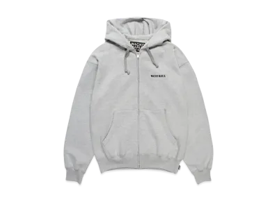 WACKO MARIA Heavy Weight Full Zip Hooded Sweat Shirt "Gray"