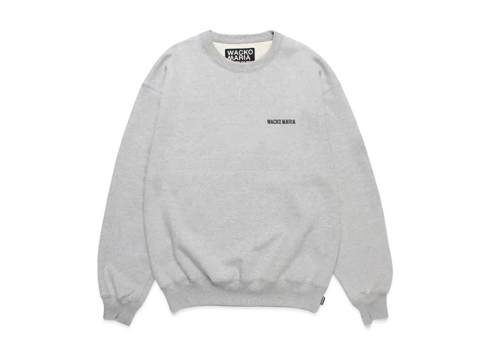 WACKO MARIA Heavy Weight Crew Neck Sweat Shirt "Gray"