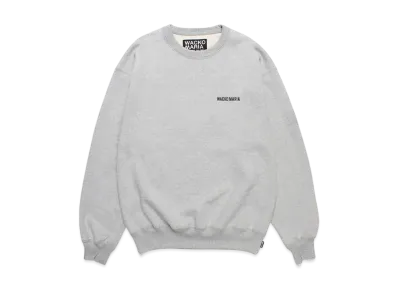WACKO MARIA Heavy Weight Crew Neck Sweat Shirt "Gray"