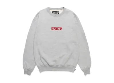 WACKO MARIA x HIGH TIMES Heavy Weight Crew Neck Sweat Shirt "Gray"