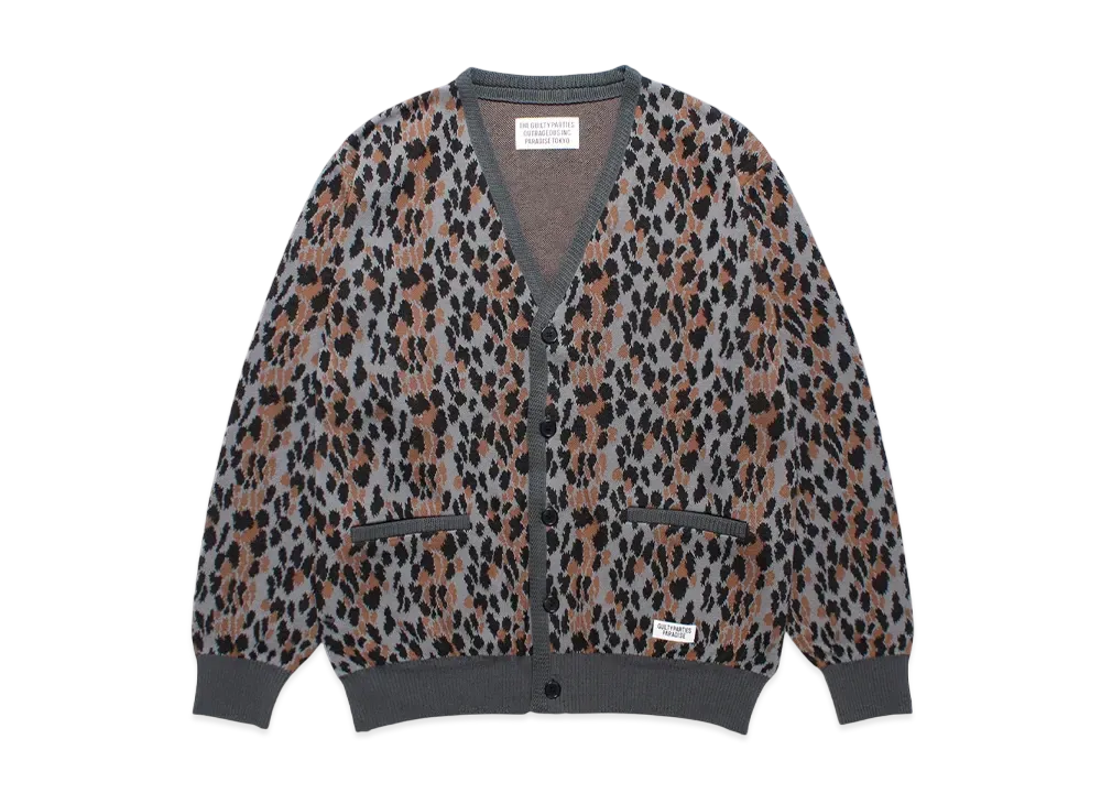 WACKOMARIA ワコマリア 25ss新作 カーディガン 国内発】WACKO MARIA/ LEOPARD MOHAIR KNIT JACQUARD CARDIGAN