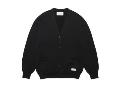 WACKO MARIA Cotton Knit Cardigan "Black"