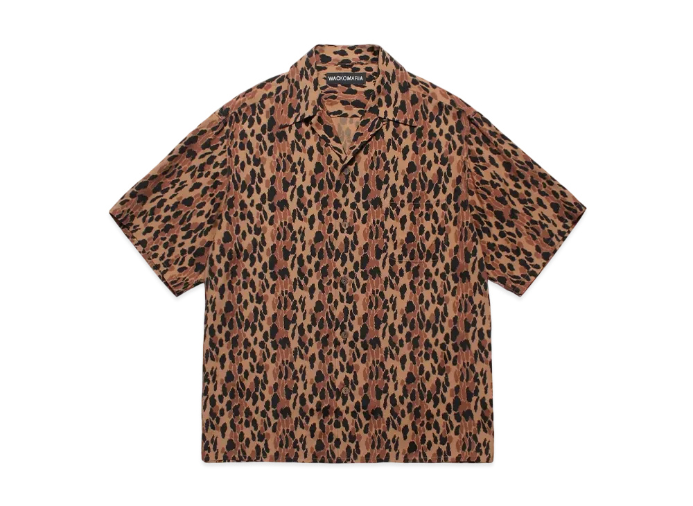 WACKO MARIA Leopard Hawaiian Shirt "Brown"