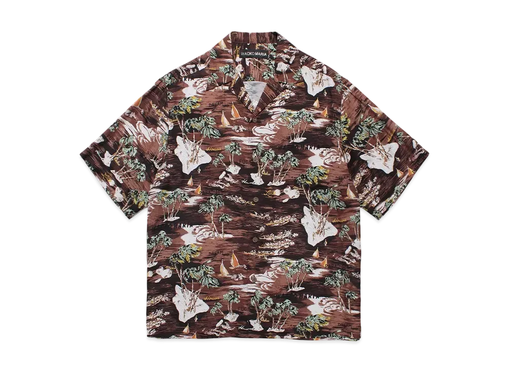 WACKO MARIA Hawaiian Shirt "Brown"