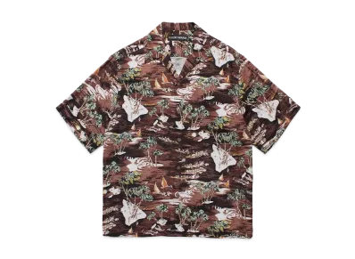 WACKO MARIA Hawaiian Shirt "Brown"