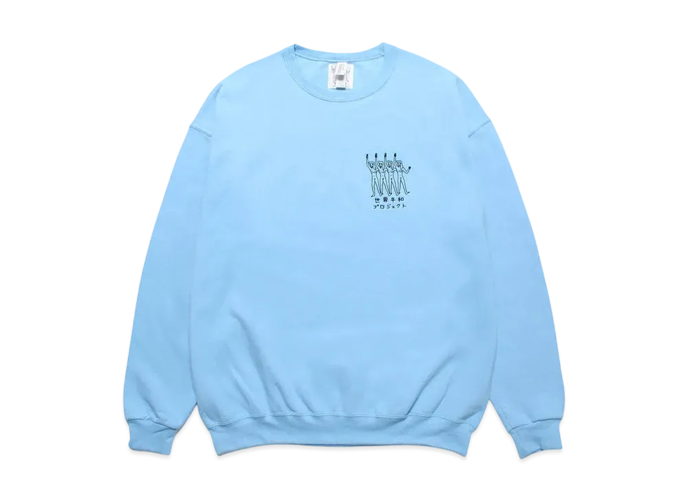 WACKO MARIA 世界平和プロジェクト / Sweat Shirt "Blue"