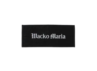 WACKO MARIA Logo Jacquard Towel (Face) "Black"