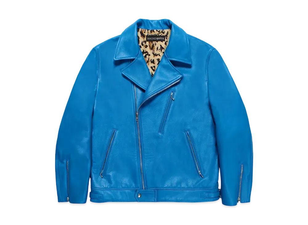 WACKO MARIA Leather Double Riders Jacket 