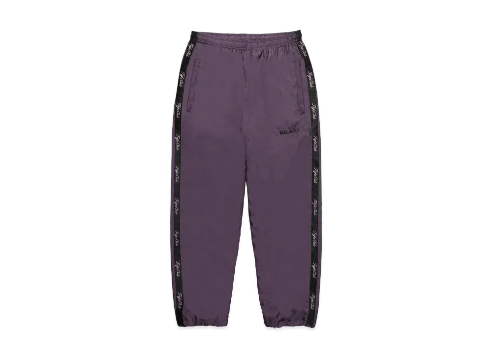 ケンさん様 ワコマリア PLAETED TROUSERS ドーメル 紫 XL. ドーメル ストライププリーツトラウザー タイプ2 (グレー) 23FW