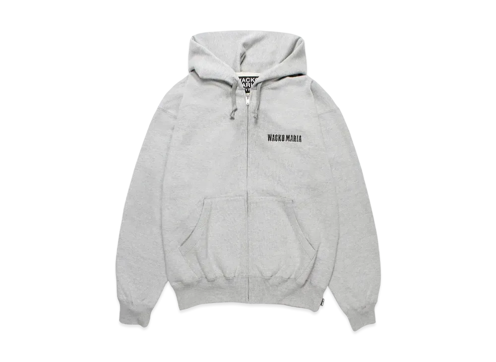 WACKO MARIA Heavy Weight Zip Hooded Sweat Shirt "Gray"