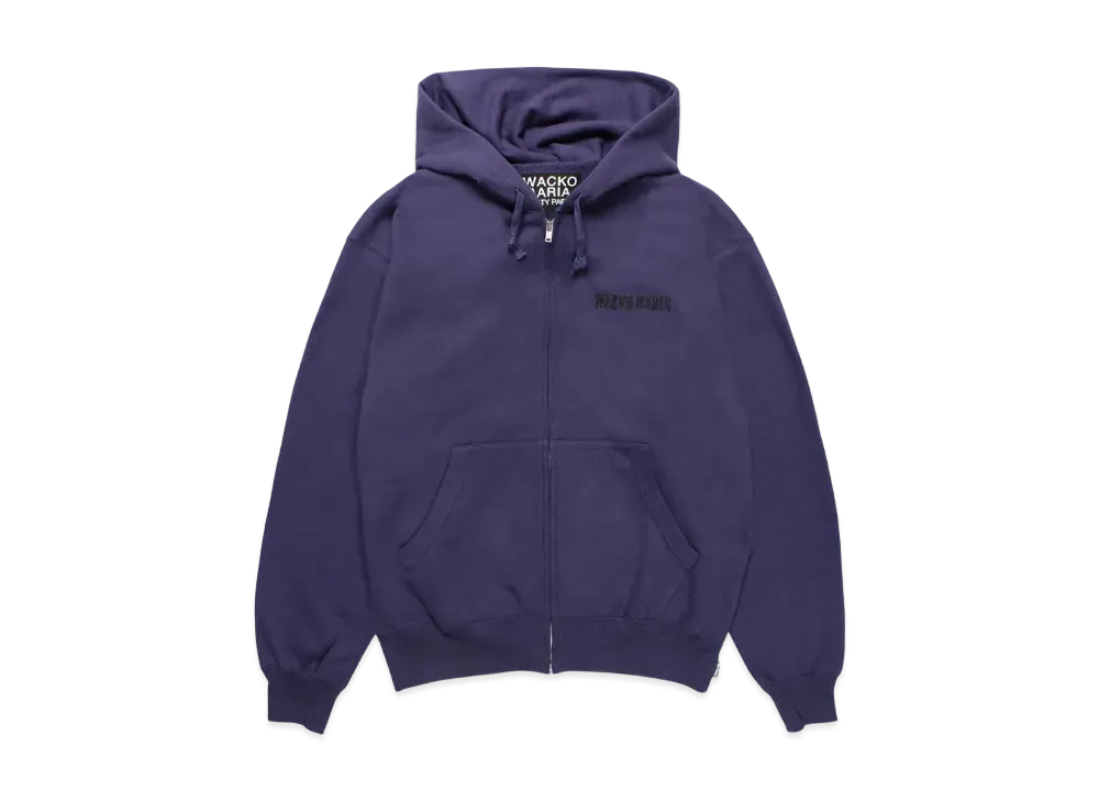 WACKO MARIA Heavy Weight Zip Hooded Sweat Shirt "Purple"