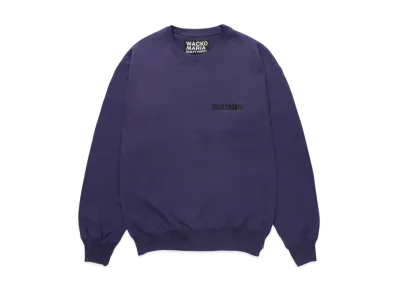 WACKO MARIA Heavy Weight Crew Neck Sweat Shirt "Purple"