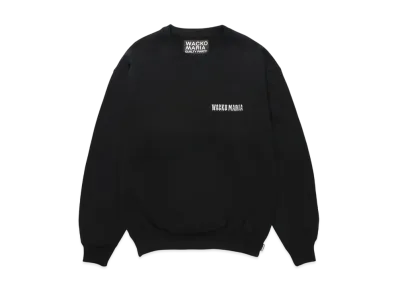 WACKO MARIA Heavy Weight Crew Neck Sweat Shirt "Black"