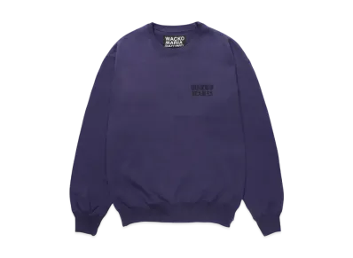 WACKO MARIA Heavy Weight Crew Neck Sweat Shirt "Purple"