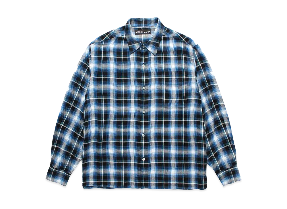 WACKO MARIA Check Regular Collor Shirt "Blue"