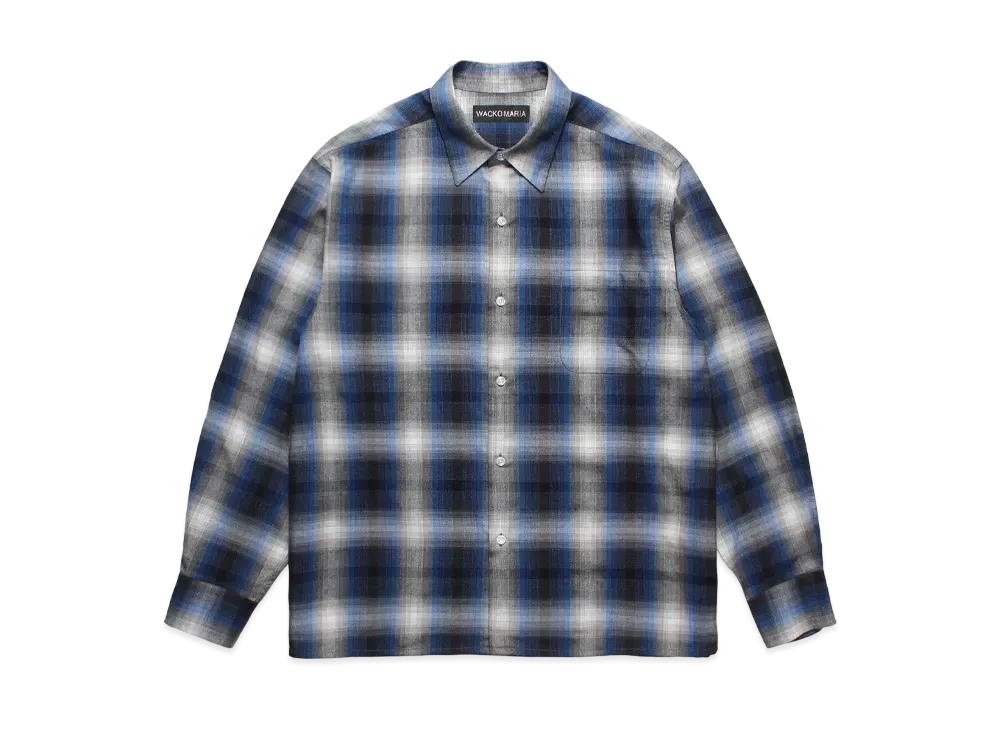 WACKO MARIA Check Regular Collor Shirt "Blue"