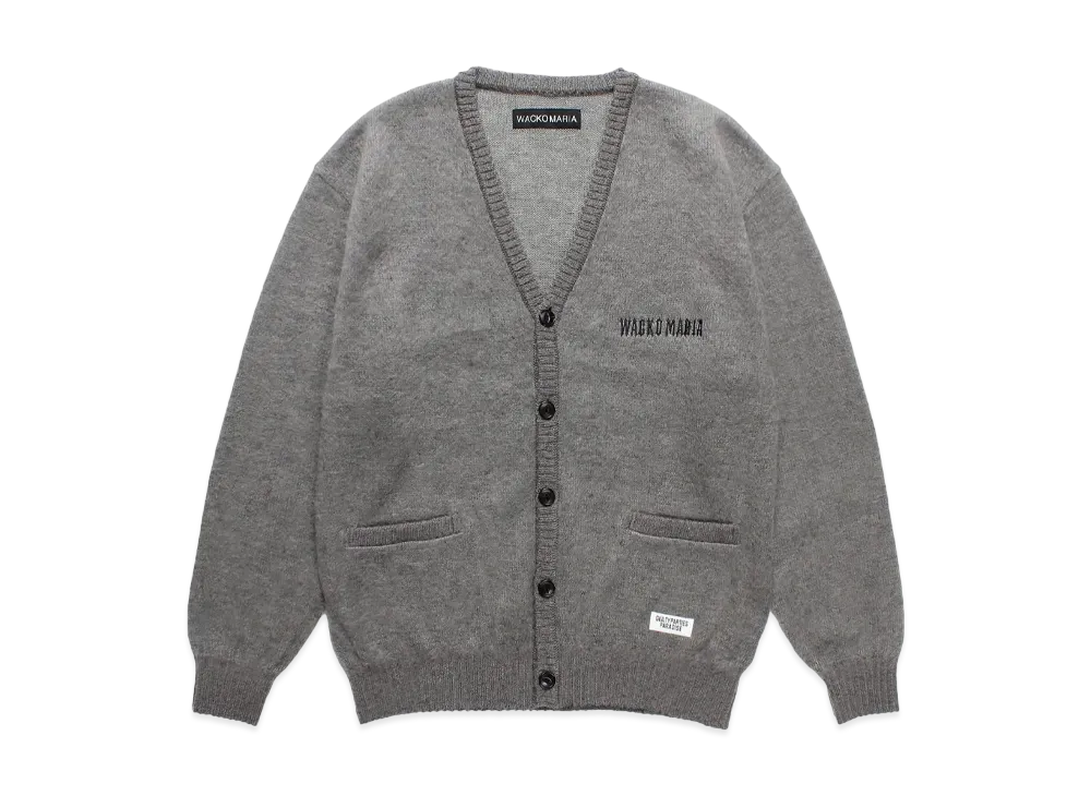 WACKO MARIA Mohair Knit Cardigan "Gray"