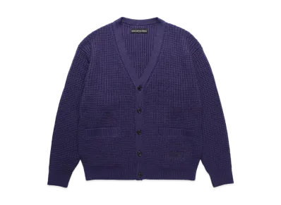 WACKO MARIA Waffle Knit Cardigan "Purple"