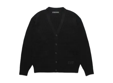 WACKO MARIA Waffle Knit Cardigan "Black"