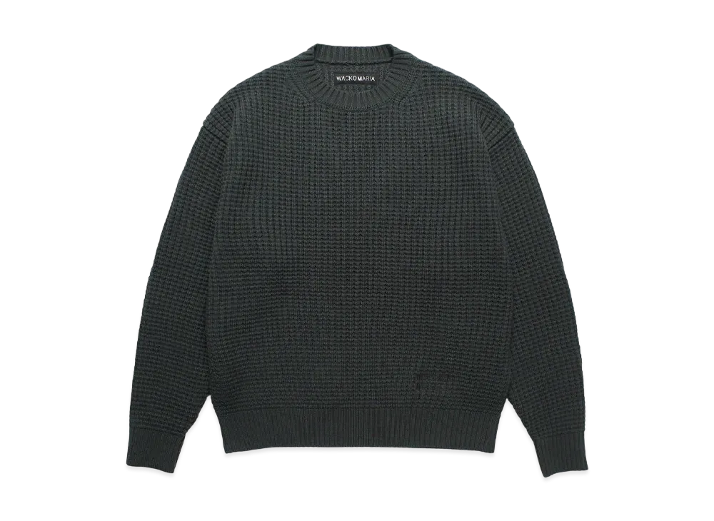 WACKO MARIA Waffle Knit Sweater "Green"