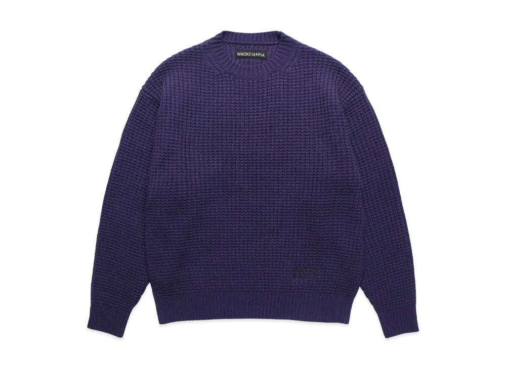 WACKO MARIA Waffle Knit Sweater "Purple"