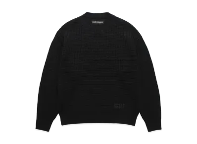 WACKO MARIA Waffle Knit Sweater "Black"