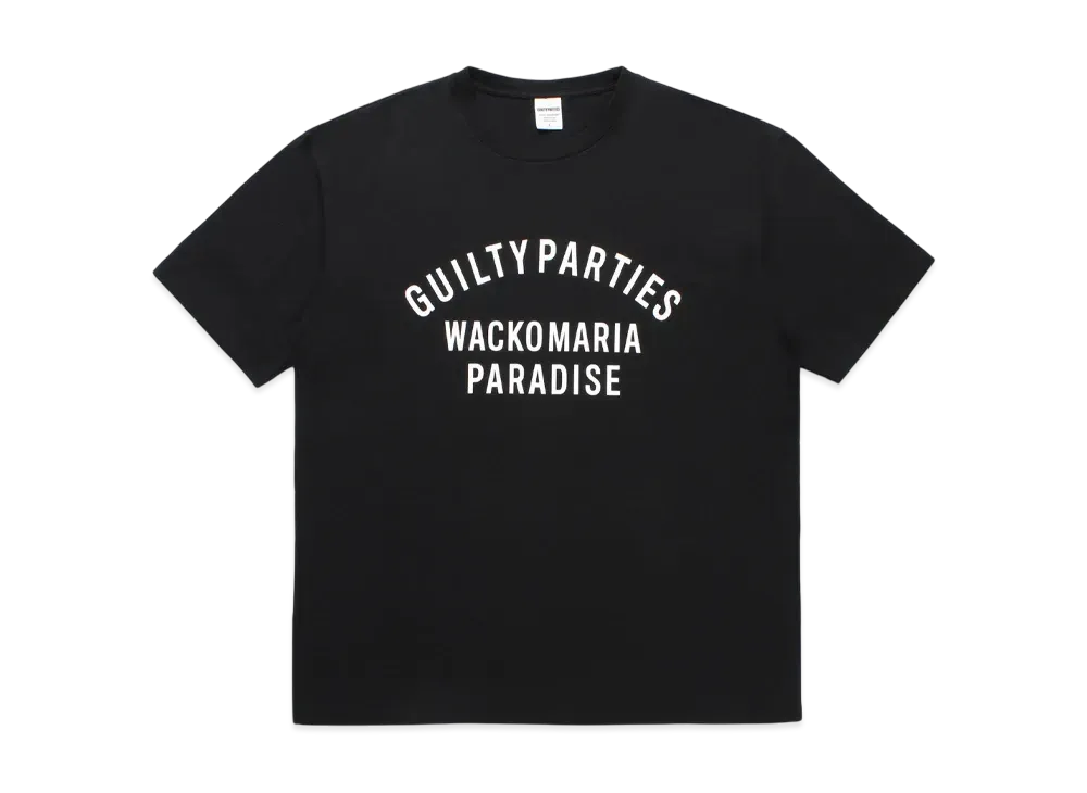 WACKO MARIA Washed Heavy Weight T-Shirt "Black"