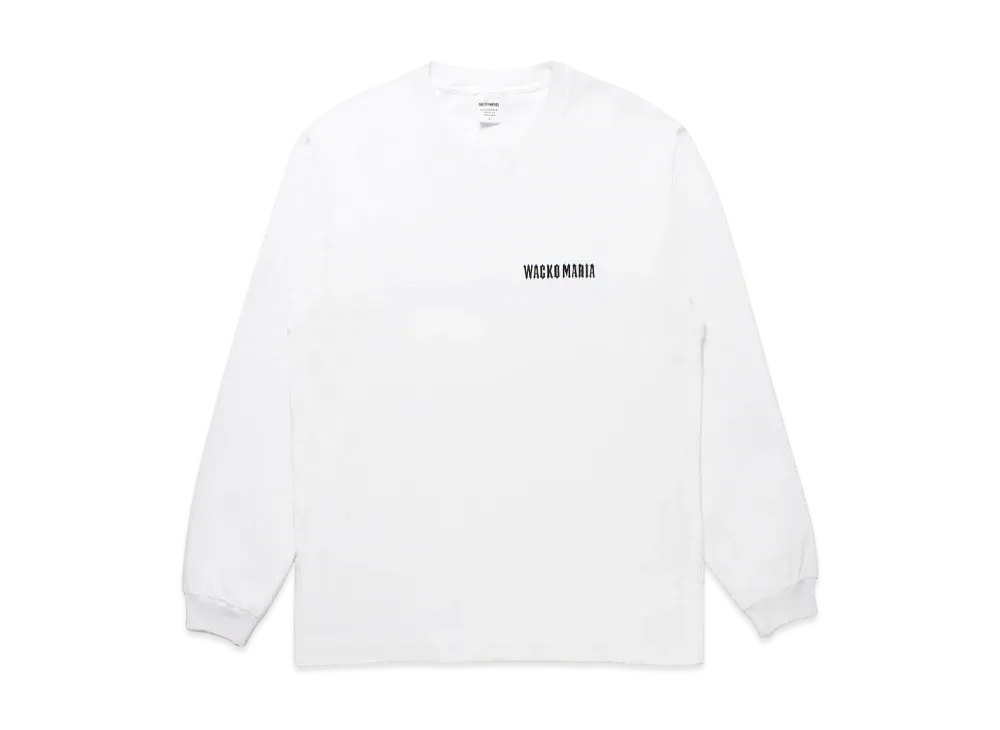 WACKO MARIA x Tim Lehi / Washed Heavy Weight Long Sleeve T-Shirt "White"