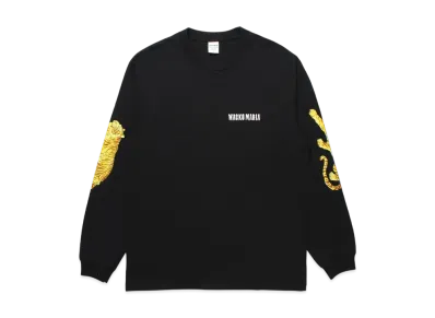 WACKO MARIA x Tim Lehi / Washed Heavy Weight Long Sleeve T-Shirt "Black"