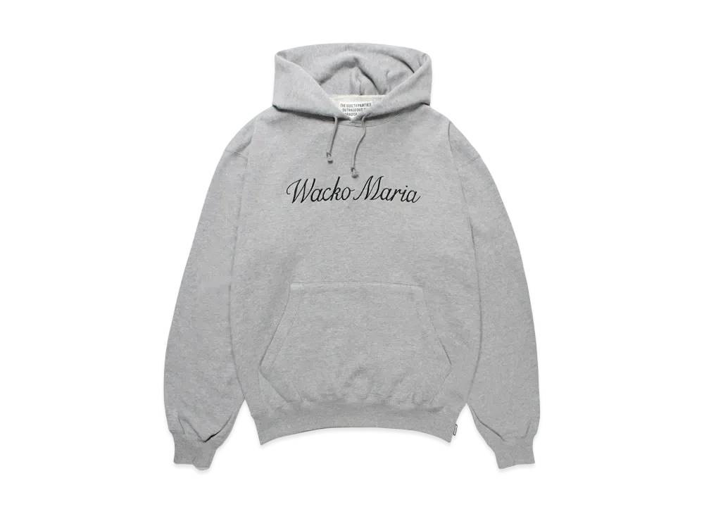 WACKO MARIA Middle Weight Pullover Hooded Sweat Shirt "Gray"