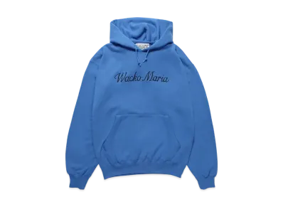 WACKO MARIA Middle Weight Pullover Hooded Sweat Shirt "Blue"