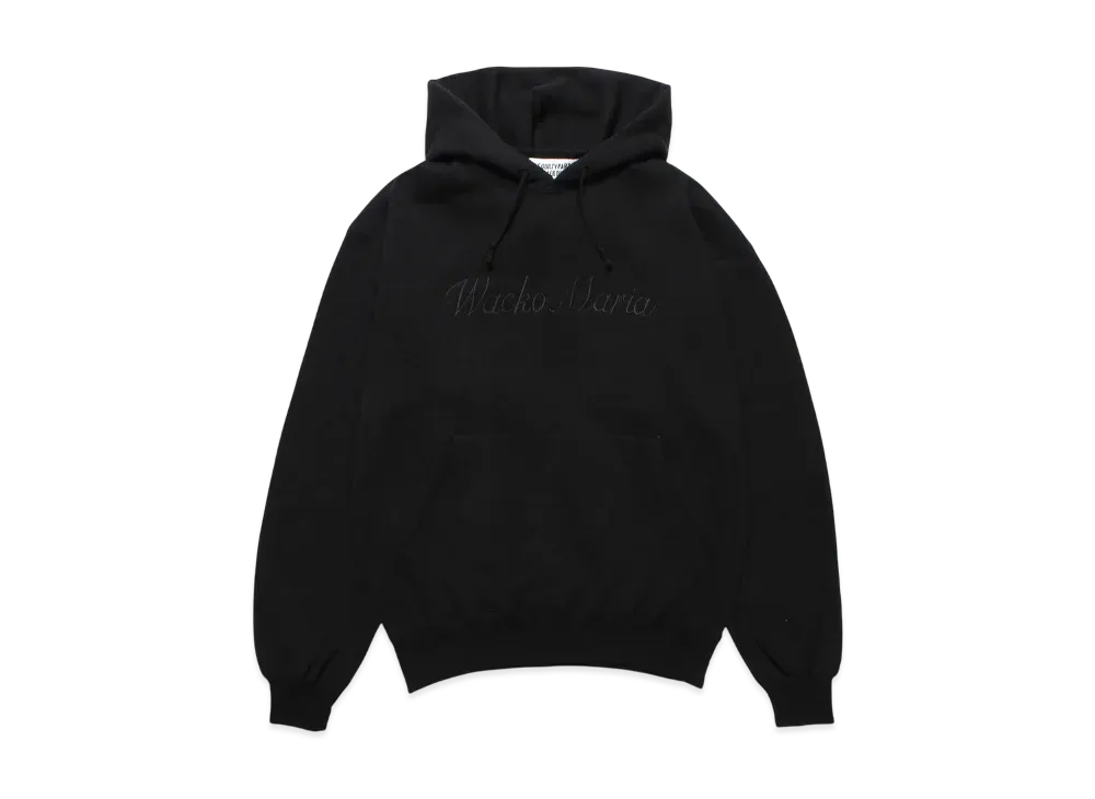 WACKO MARIA Middle Weight Pullover Hooded Sweat Shirt "Black"