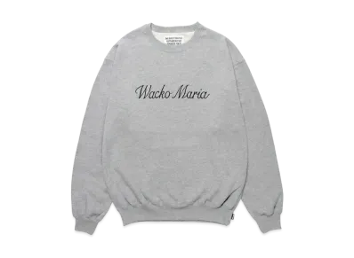 WACKO MARIA Middle Weight Crew Neck Sweat Shirt "Gray"