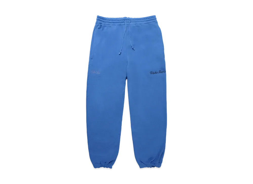 WACKO MARIA Middle Weight Sweat Pants "Blue"