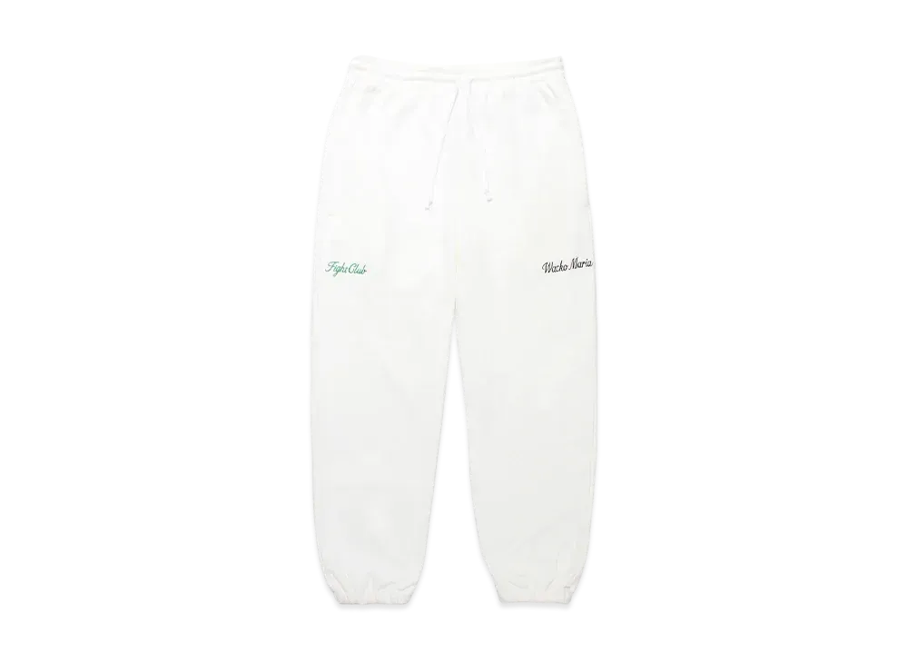 WACKO MARIA Middle Weight Sweat Pants "White"