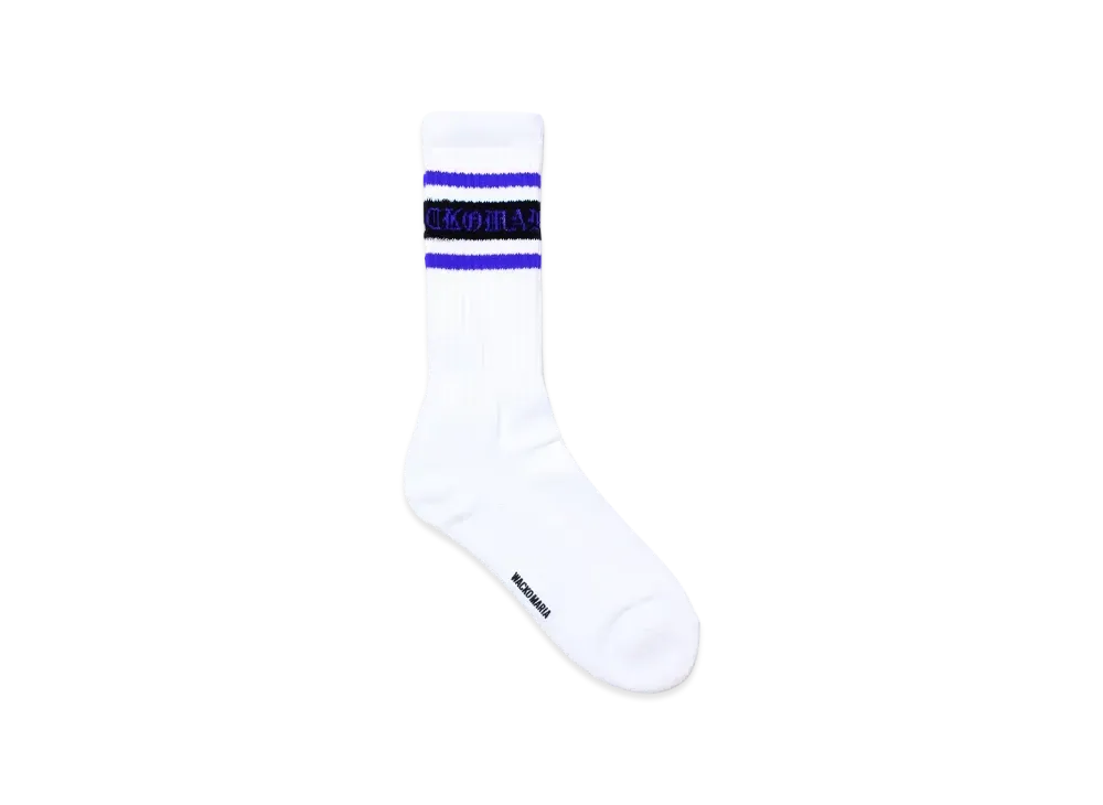 WACKO MARIA Sports Socks "Blue"