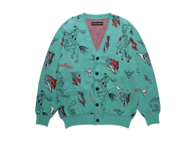 WACKO MARIA Jacquard Knit Cardigan "Green"