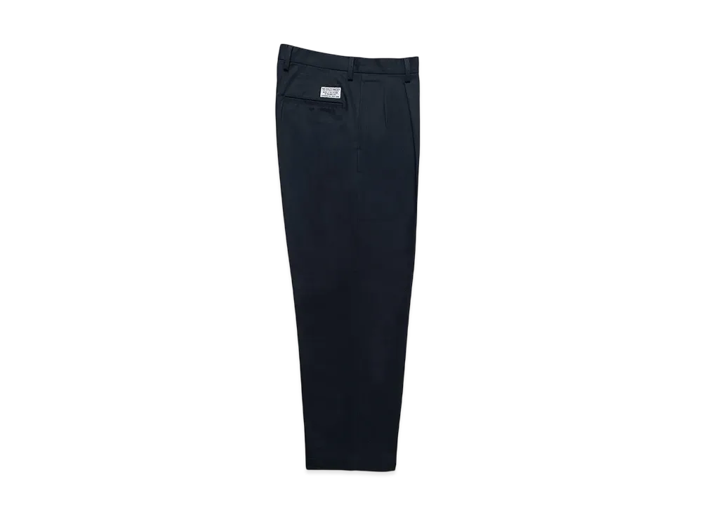 WACKO MARIA Double Pleated Chino Trousers "Navy"