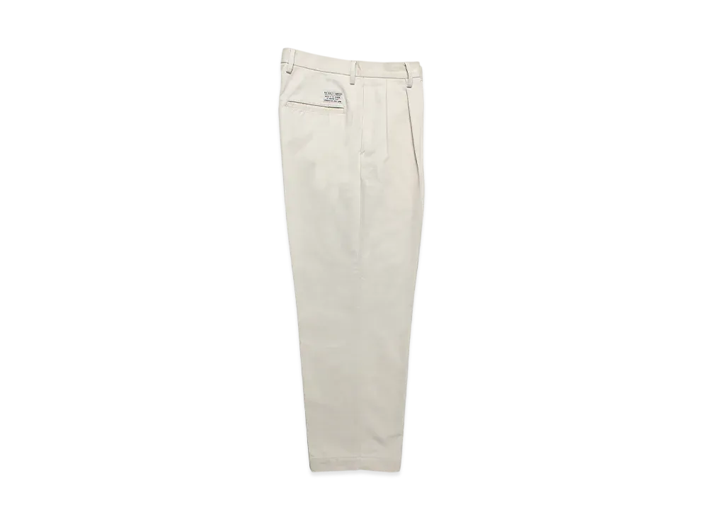 WACKO MARIA Double Pleated Chino Trousers "Light Beige"