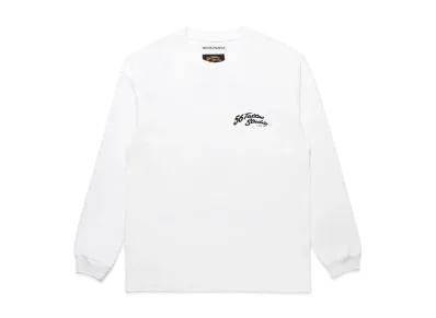WACKO MARIA 56 TATTOO STUDIO / Washed Heavy Weight Long Sleeve T-Shirt "White"